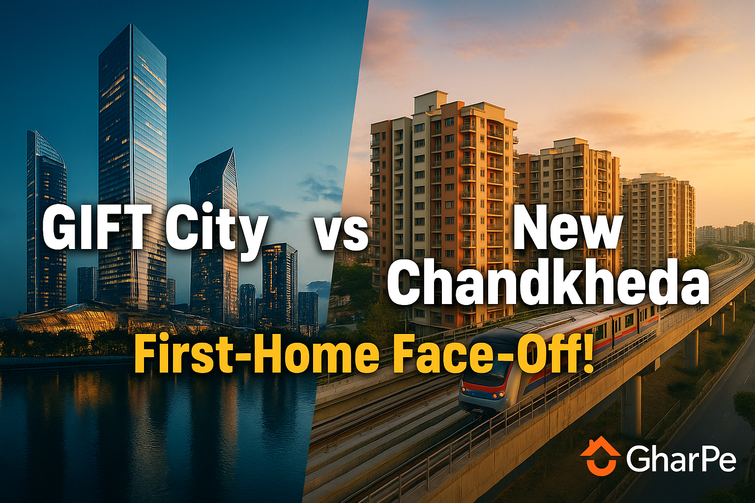 GIFT City vs. New Chandkheda: Best Bet for First-Time Buyers in 2025 | GharPe